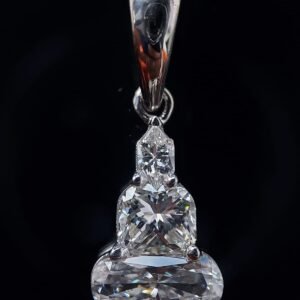 Diamond Pendant 0.41 Cts in 18k Gold Jewelry