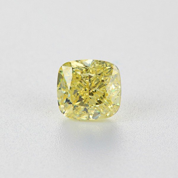 GIA Diamond Cushion 1.00 Cts Fancy Yellow VS1 1 1.00 Cts GIA Diamond Cushion Shape Fancy Yellow VS1 EX G Faint 5.55x5.24x3.70 mm Gemstone Certified Report No 5182975190 Diamonds