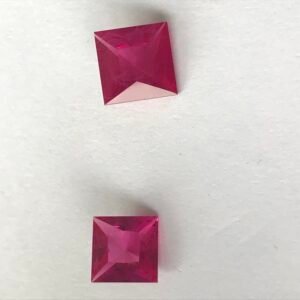 Ruby Carree P/C 6.17 Cts Mozambic Red Gemstone