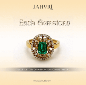 Emerald gemstone ring​ 