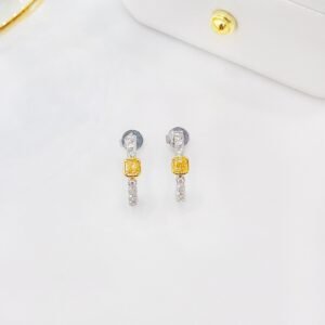 Diamond Earring 0.36 Cts in 18k Gold Jewelry