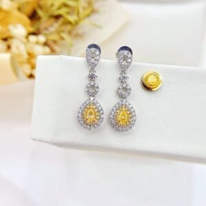 Diamond Earring 0.24 Cts in 18k Gold Jewelry