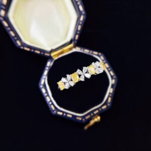 Diamond Ring 0.32 Cts in 18k Gold Jewelry