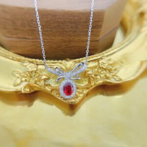 Ruby Pendant 0.50 Cts in 18k Gold Jewelry