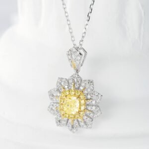Diamond Pendant 0.25 Cts in 18k Gold Jewelry