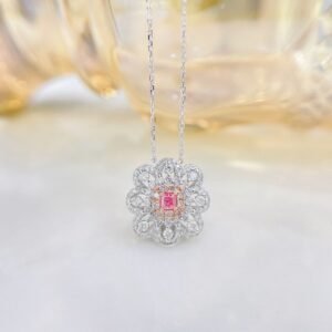 Diamond Pendant 0.09 Cts in 18k Gold Jewelry