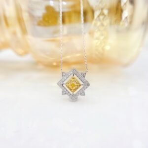 Diamond Pendant 0.24 Cts in 18k Gold Jewelry
