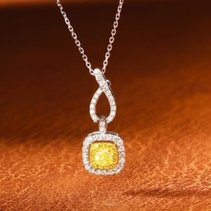 Diamond Pendant 0.27 Cts in 18k Gold Jewelry